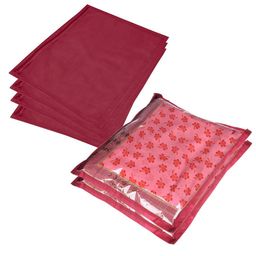Kuber Industries Maroon Set of 6 Regular Multi-Utility Organisers-3