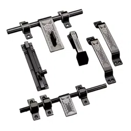 DiSS TASA Stainless Steel Heavy Single Door Fitting Accessories Full Set (Mandir)-image-19
