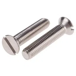 RS PRO Machine Screw M8x40 mm Stainless Steel Slot Countersunk, 9141927 (Bag of 25 pcs)-image-12