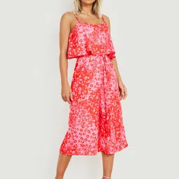 Boohoo Floral Printed Culotte Jumpsuit-picture-27