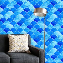 ArtzFolio Printed UV-Resistant Anti-Bacterial Watercolor Scales Peel & Stick Wallpaper-image-76