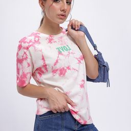 glitchez Color Burst Dyed Oversized T-shirt-image-31