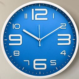 Myntra Elegant Homes Blue & White Wall Clock-picture-27