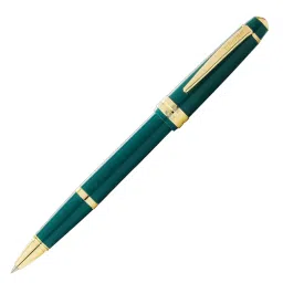 Cross BAILEY Polished Gold Tone Dark Green Roller Ball Pen (Black), AT0745-12-image-94