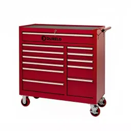 Durelo High Quality Steel Tools Storage Work Station 12 Drawers and Red Color, D24/12R-35