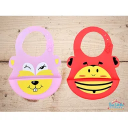 The Little Lookers Unisex Kids Red Bibs-46