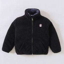 Kookie Kids Full Sleeves Front Open Jacket - Black-image-96