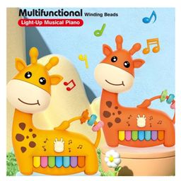 YAMAMA Musical Giraffe Piano Toys For Kids With Lights And Music Multifunctional Winding Beads Light-up Musical Piano Interactive(Pack of 1Color May Vary)-12