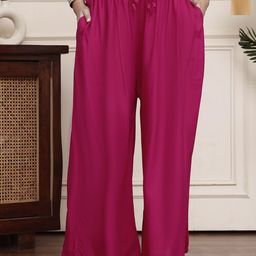 Valles365 by S.C. Women Pack Of 2 Flared Palazzos-image-41