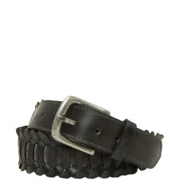 Art N Vintage Black Leather Waist Belt For Men-image-26