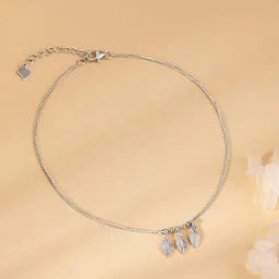 GIVA 925 Silver Arboreal Anklets For Women-picture-16