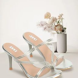 Elle Women's Silver Casual Stilettos-image-20