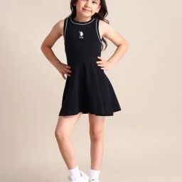 U.S. Polo Assn. Girls Black Dress-picture-8