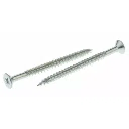 RS PRO Pozidriv Countersunk Steel Wood Screw Bright Zinc Plated, No. 10 Thread, 2.50in Length (Pack of 250)-image-37