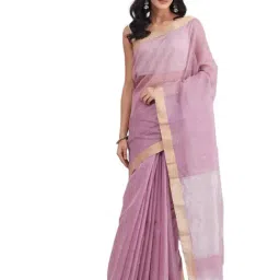 Fabindia Lilac Woven Design Saree-picture-30