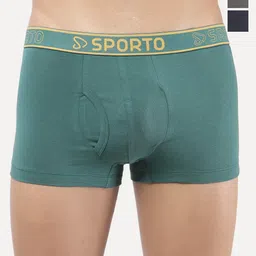 Sporto by Macho Pack Of 3 Mid Rise Trunks-picture-13