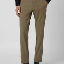 Van Heusen Khaki Slim Fit Trousers-image-34