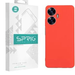 Sprig TPU Matte Back Cover for REALME C55 (Red)-image-83