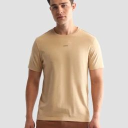 U.S. Polo Assn. Beige Cotton Regular Fit Lounge T-Shirt-picture-10