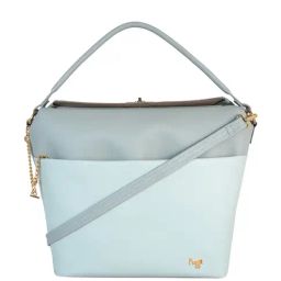 Baggit Esnug Triol Grey Solid Large Handbag-image-2