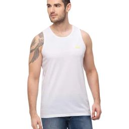 Giordano White Cotton Comfort Fit T-Shirt-image-92