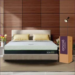 Amore Active Green Tea Green & White Green Tea Foam Single Mattress (72 in. L X 30 in. W)-26