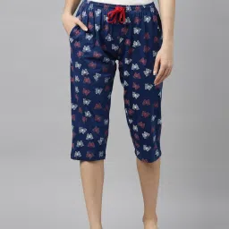 Kryptic Navy Printed Capris image 1