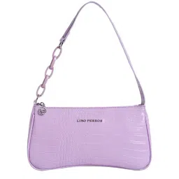 Lino Perros Purple Textured Small Handbags-47