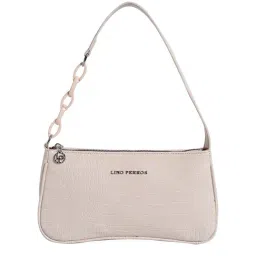 Lino Perros White Textured Small Handbags-48