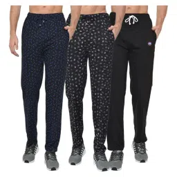 Vimal Jonney Multicolor Regular Fit Trackpants - Pack of 3-image-95