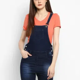 StyleStone Dark Blue Mini Dungaree-41