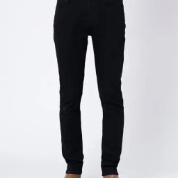 Red Tape Black Skinny Fit Lightly Washed Jeans-image-75