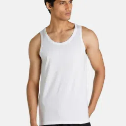 Puma White Regular Fit Vest-image-51