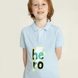 Cherry Crumble By Nitt Hyman Kids Blue Patch Work Polo T-Shirt-image-29