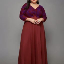 Miss Chase A+ Red Floral Print Maxi Dress-image-12
