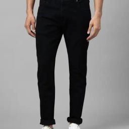 Globus Black Tapered Fit Lightly Washed Jeans-image-55