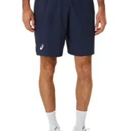 Asics Navy Regular Fit Sports Shorts-image-82
