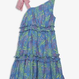 Ed-a-Mamma Girls Multicolor Cotton Printed Casual Dress-image-69
