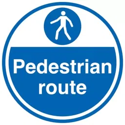RS PRO Vinyl Mandatory Pedestrians Sign With English Text, 1812264-image-26