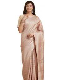 Fabindia Beige Woven Design Saree-picture-28