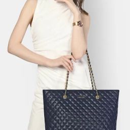 Lavie Luxe Navy LX Query Lg Tote Handbag-5