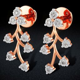 Joyalukkas Branching Elegance Diamond Earrings-2.84 gm-image-8