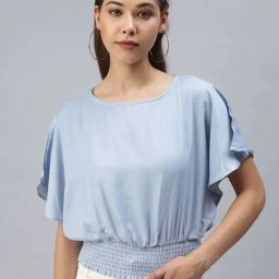 SHOWOFF Blue Cotton Top-image-61