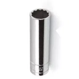De Neers 12.5 mm 1/2 Inch Drive 12 Point Bi-Hex Deep Socket (Size 22 mm), N-22 BHD image 1
