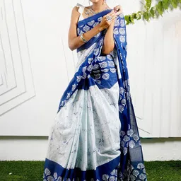 Pinkcity Trade World Pure Cotton Block Print Saree-picture-50