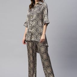 Cottinfab Women Printed Tunic With Trousers-picture-16