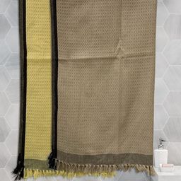 Aura Yellow & Brown 2 Cotton 210 GSM Bath Towel-image-69