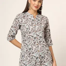 Divena White Printed Top-image-57