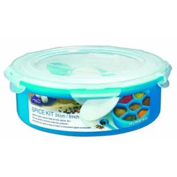 Lock & Lock Transparent Plastic Round Medium Spice Kit-2