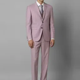 Louis Philippe Purple Slim Fit Three Piece Suit-picture-37